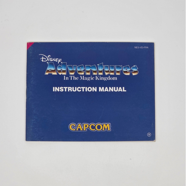 Nes Manual Disney Adventure in the Magic Kingdom