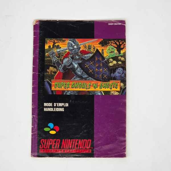 Snes Manual Super Ghouls and Ghost