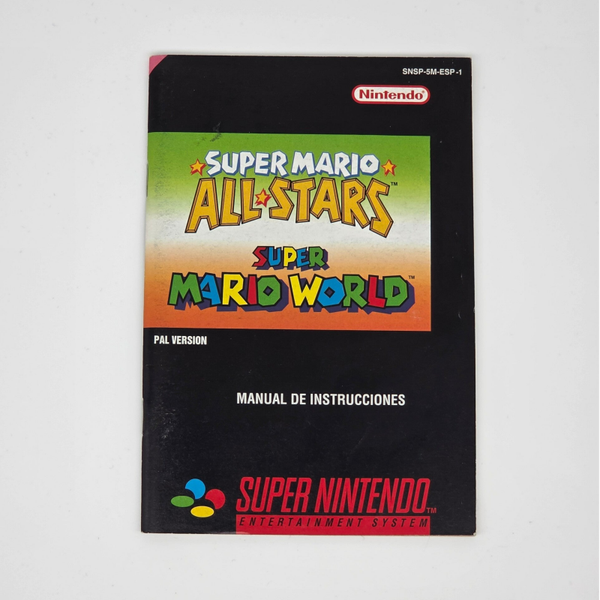 Snes Manual Super Mario All-stars & Super Mario World
