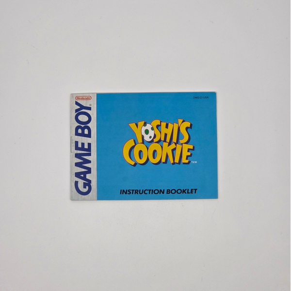 Gameboy Manual Yoshi's Cookie