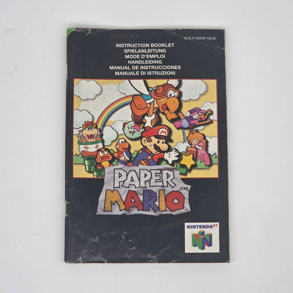 N64 Manual Paper Mario 64