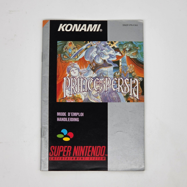Snes Manual Prince of Persia