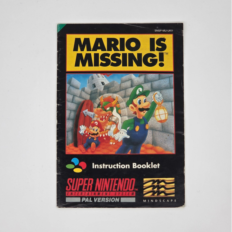 Snes Manual Mario is Missing