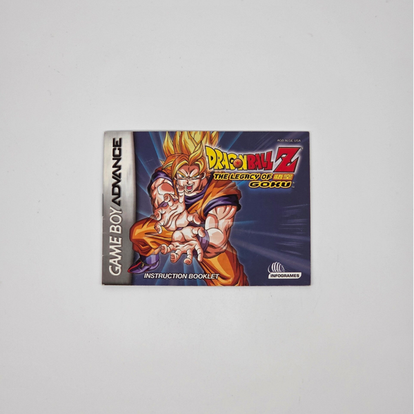 Gameboy Advance Manual DragonBall Z The Legacy of Goku