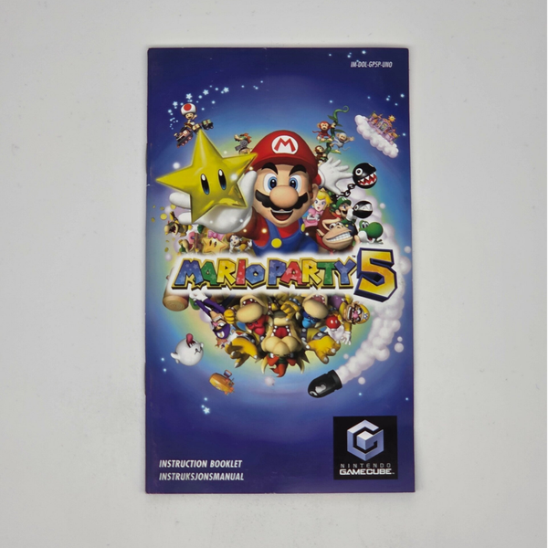 Gamecube Manual Mario Party 5