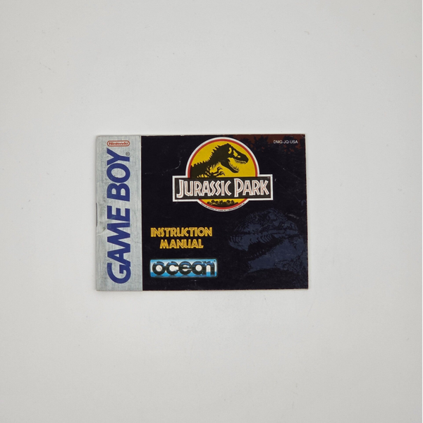 Gameboy Manual Jurassic Park