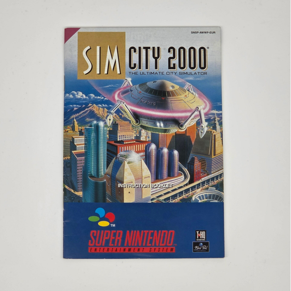 Snes Manual Sim City 2000