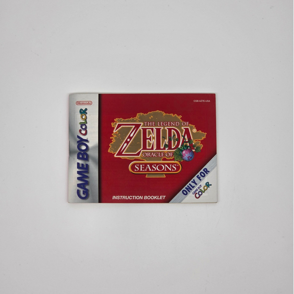 Gameboy Color Manual The Legend of Zelda Oracle of Seasons