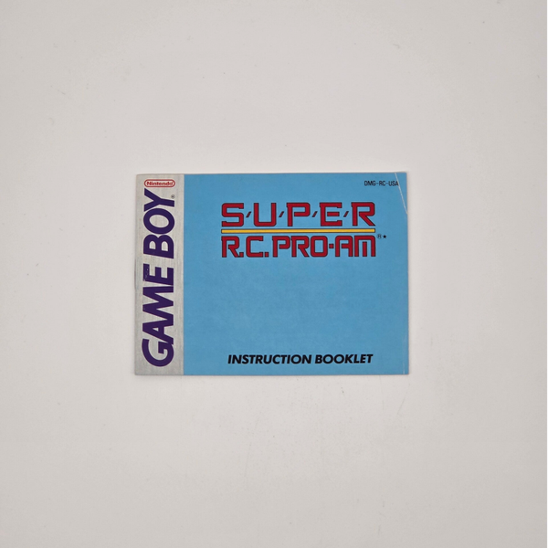 Gameboy Manual Super R.C. Pro-Am