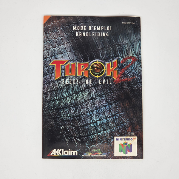 N64 Manual Turok 2 Seeds of Evil