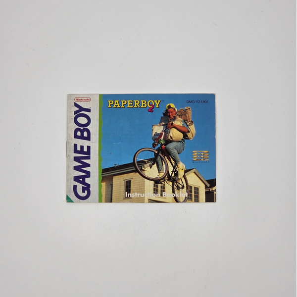 Gameboy Manual Paperboy 2
