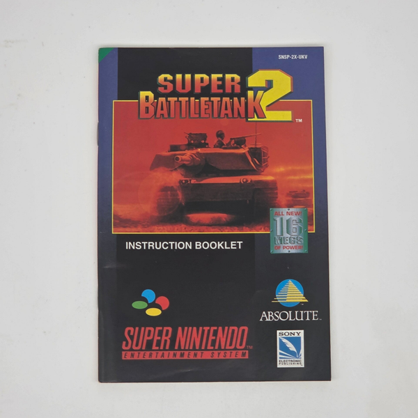 Snes Manual Super BattleTank 2
