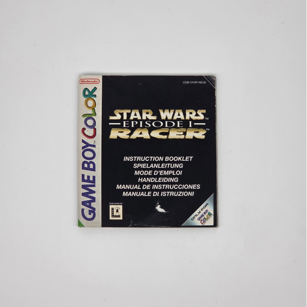 Gameboy Color Manual Star Wars - Episode 1 - Racer