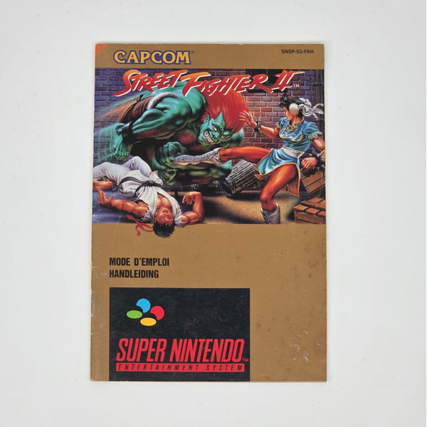 Snes Manual Street Fighter 2