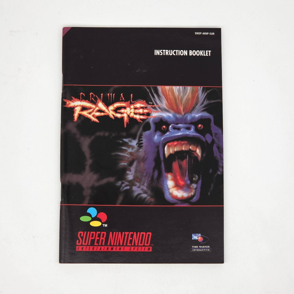 Snes Manual Primal Rage