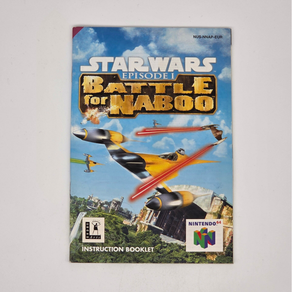 N64 Manual Star Wars Battle for Naboo