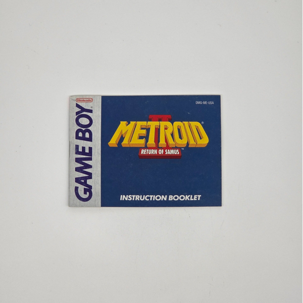Gameboy Manual Metroid 2 Return of Samus