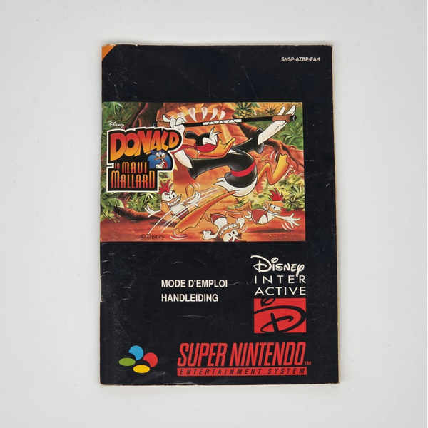 Snes Manual Donald in Maui Mallard
