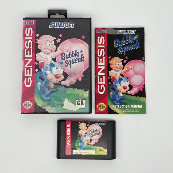 Mega Drive Bubble and Squeak (Genesis)