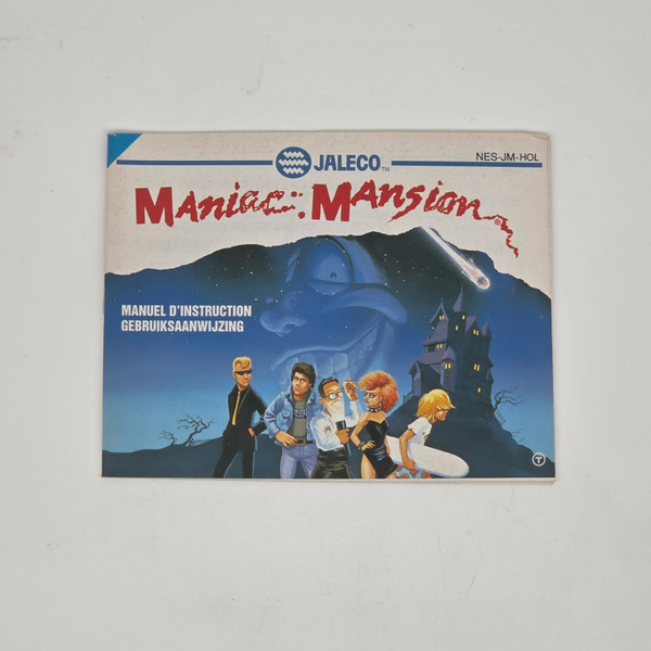 Nes Manual Maniac Mansion