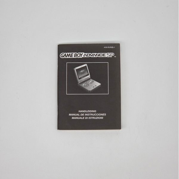 Gameboy Advance Manual Gba Sp Console