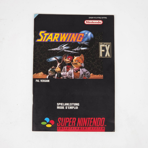 Snes Manual Starwing