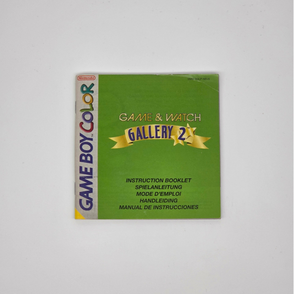 Gameboy Color Manual Game & Watch Gallery 2