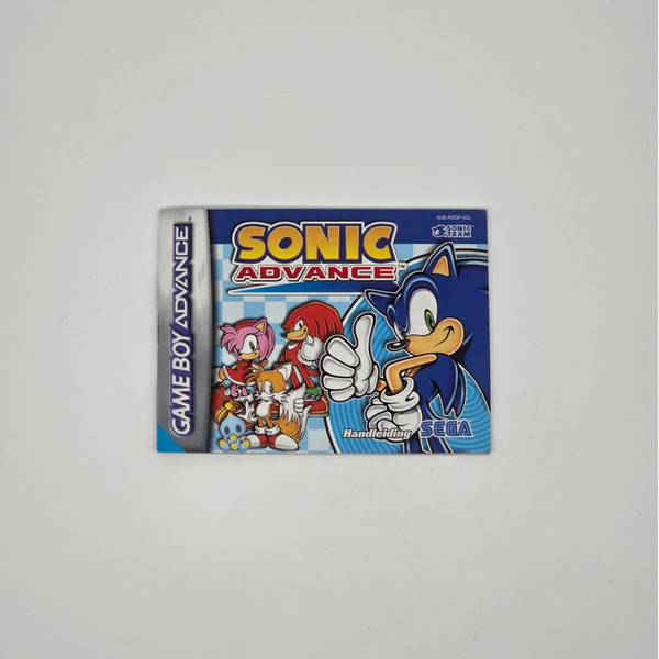 Gameboy Advance Manual Sonic Advance