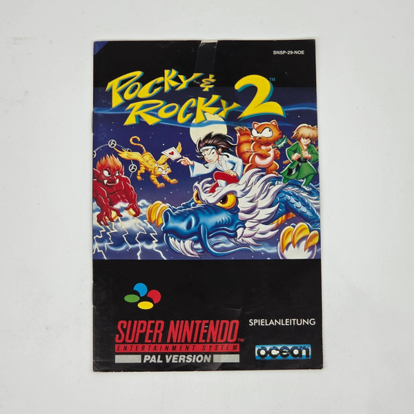 Snes Manual Pocky & Rocky 2
