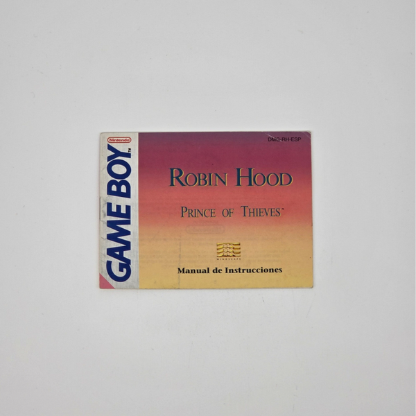 Gameboy Manual Robin Hood Prince of Thieves