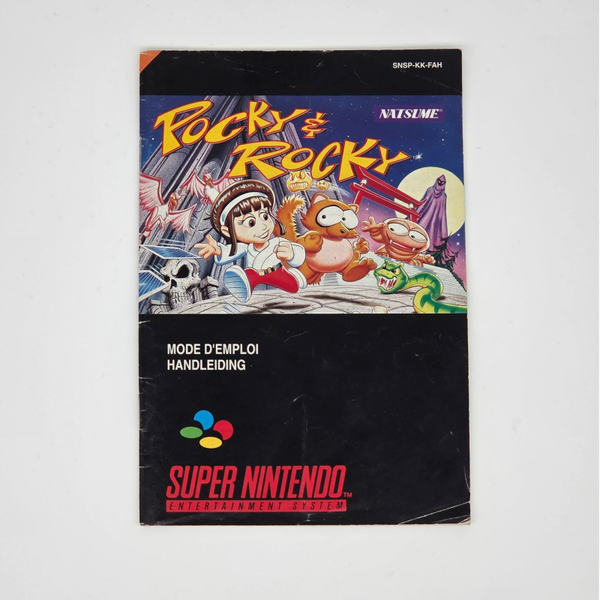 Snes Manual Pocky & Rocky