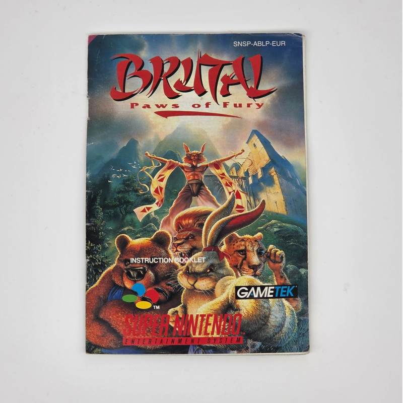 Snes Manual Brutal: Paws of Fury