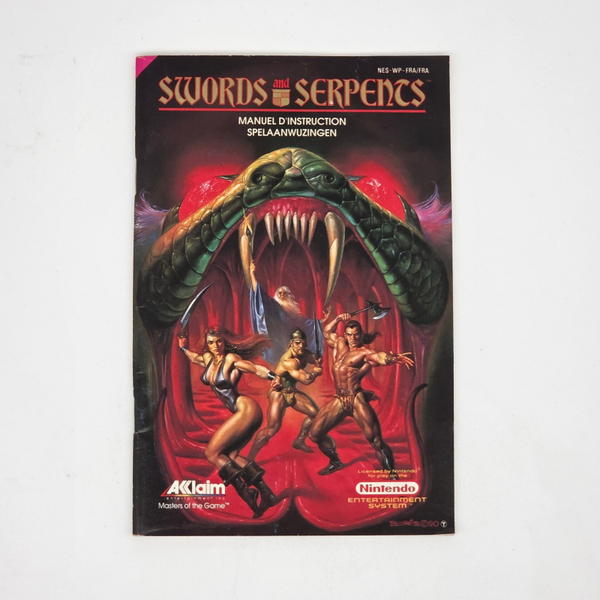 Nes Manual Swords and Serpents