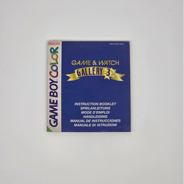 Gameboy Color Manual Game & Watch Gallery 3