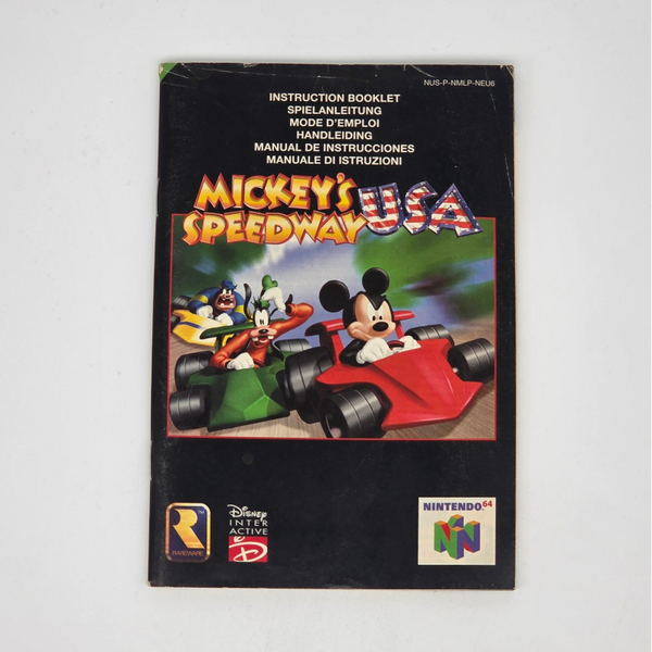 N64 Manual Mickey's Speedway USA