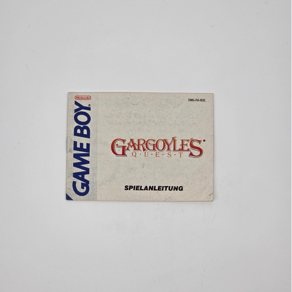 Gameboy Manual Gargoyle's Quest