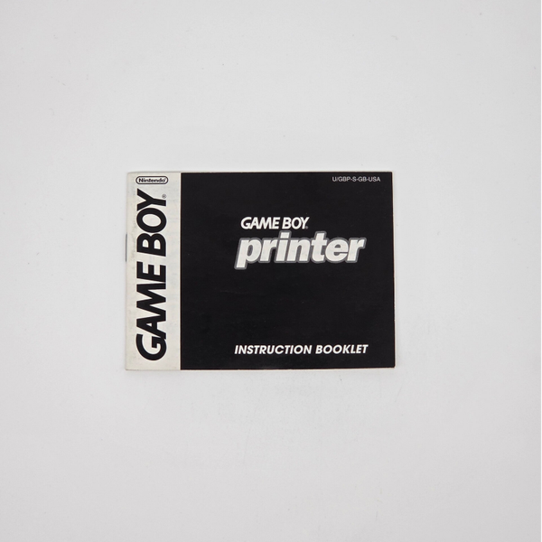 Gameboy Manual Gameboy Printer