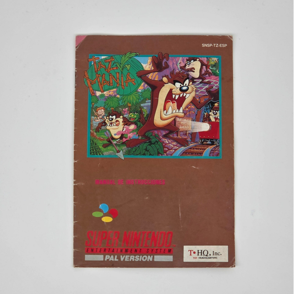Snes Manual Taz-Mania