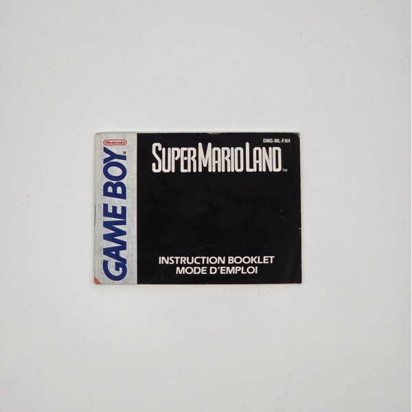 Gameboy Manual Super Mario Land