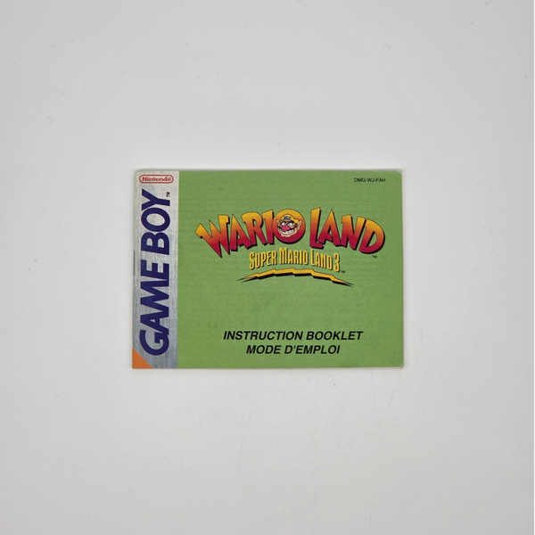 Gameboy Manual Wario Land