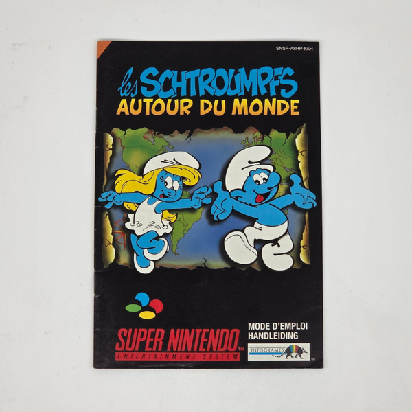 Snes Manual Les Schtroumpfs autour du monde