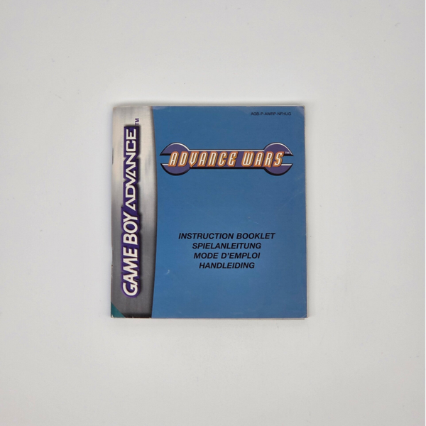 Gameboy Advance Manual Advance Wars