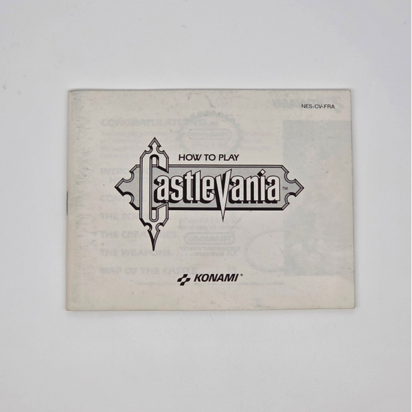 Nes Manual Castlevania