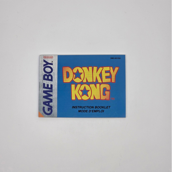 Gameboy Manual Donkey Kong