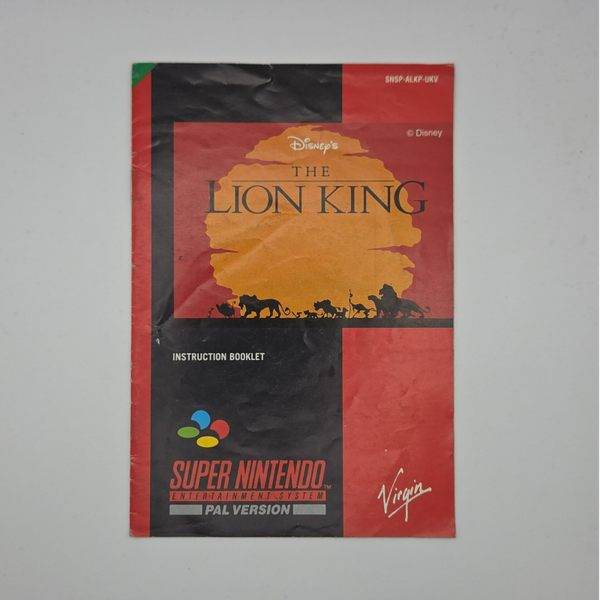 Snes Manual The Lion King