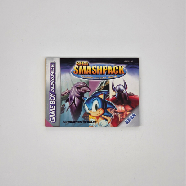 Gameboy Advance Manual Sega SmashPack