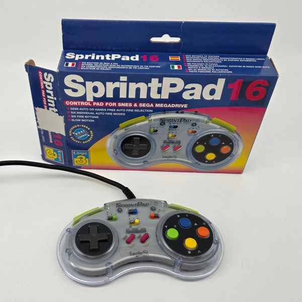 SprintPad 16 voor SNES en Sega Mega Drive