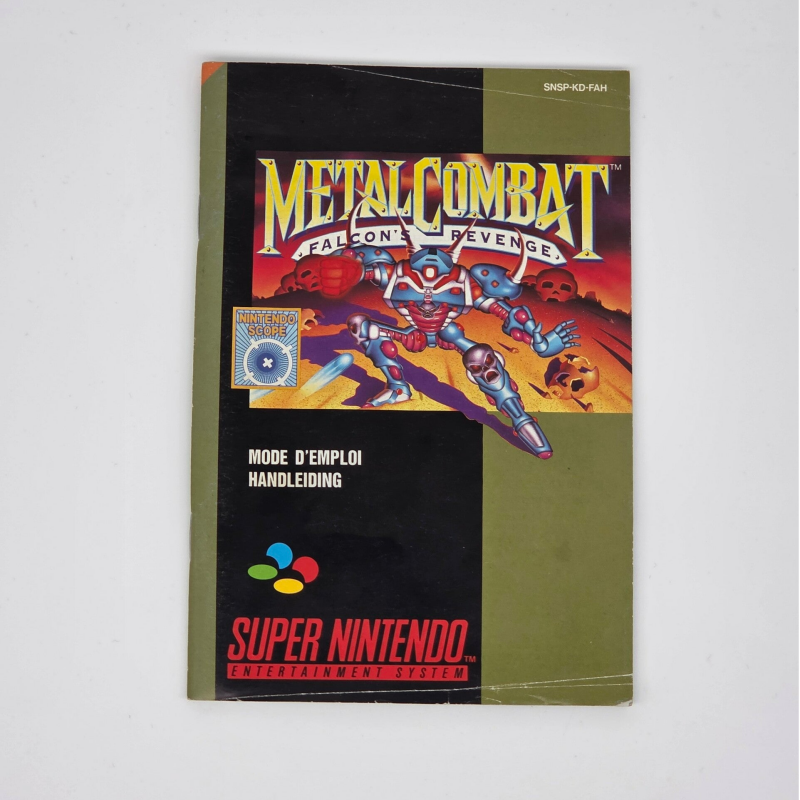 Snes Manual Metal Combat: Falcon's Revenge