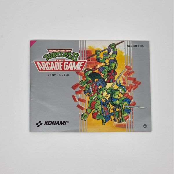 Nes Manual Turtles 2 The Arcade Game