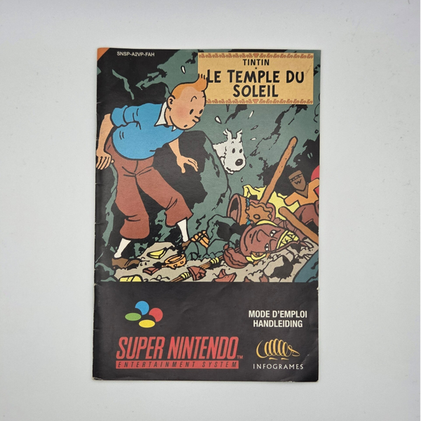 Snes Manual Tintin Le Temple Du Soleil